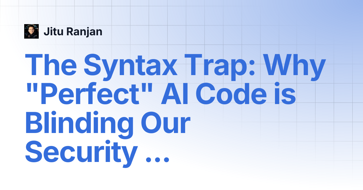 The Syntax Trap: Why 